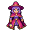 Rosewood witch, pixel art sprite